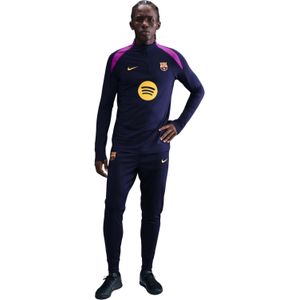 Nike FC Barcelona Strike Trainingspak 1/4-Zip 2025-2026 Donkerblauw Felpaars Goud