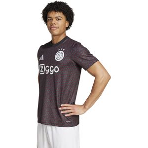 adidas Ajax Pre-Match Trainingsshirt 2024-2025 Zwart Rood Wit