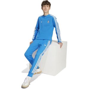 adidas Real Madrid Terrace Icons Crew Trainingspak Kids Blauw Wit