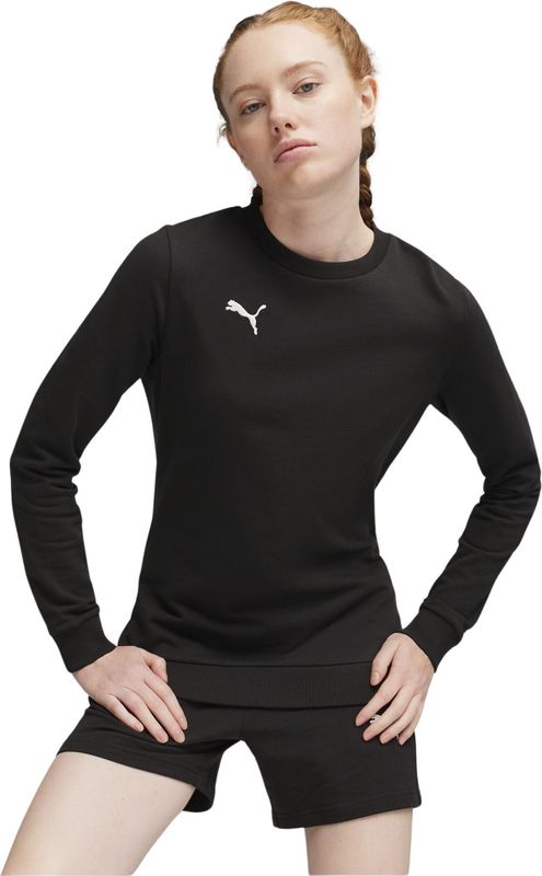 PUMA - teamGOAL Casuals Crew Sweater - Zwart Wit - Dames