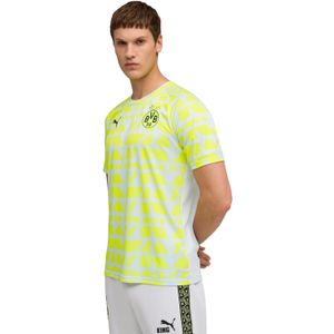 PUMA - Borussia Dortmund Pre-Match - Trainingsshirt - Zilver Geel - 2025-2026