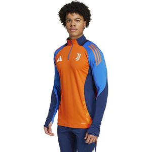 adidas Juventus Trainingstrui 1/4-Zip 2024-2025 Oranje Blauw Wit