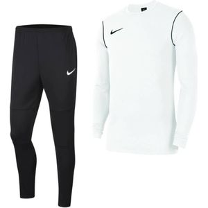 Nike Park 20 Crew Trainingspak Kids Wit Zwart