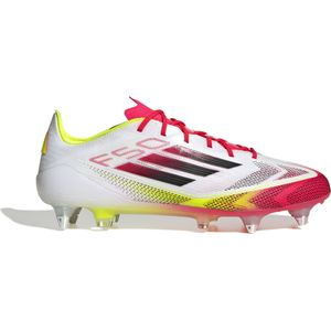 adidas F50 Elite IJzeren-Nop Voetbalschoenen (SG) Wit Rood Zwart Geel