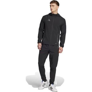 adidas Tiro 25 Vis Tech Competition Hooded Trainingspak Full-Zip Zwart Donkergrijs