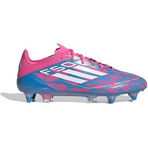 adidas F50 Elite IJzeren-Nop Voetbalschoenen (SG) Blauw Roze Wit