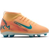 Nike - Mercurial Superfly 10 Mbappé Club - Voetbalschoenen - Lichtoranje Turquoise - Kids