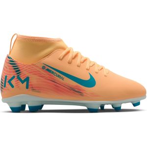 Nike - Mercurial Superfly 10 Mbappé Club - Voetbalschoenen - Lichtoranje Turquoise - Kids