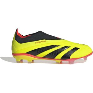 adidas Predator Elite Veterloze Gras Voetbalschoenen (FG) Kids Felgeel Zwart Rood