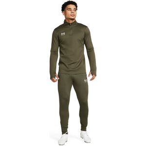 Under Armour Challenger Trainingspak 1/4-Zip Olijfgroen Wit