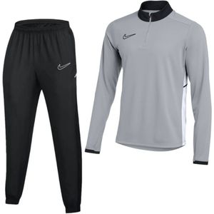 Nike Academy 25 Trainingspak 1/4-Zip Kids Grijs Zwart Wit