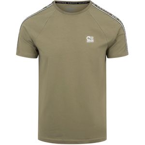 Cruyff Xicota Brand T-Shirt Kids Olijfgroen Wit