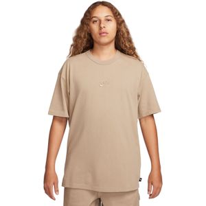 Nike Sportswear Premium Essentials T-Shirt - Beige - Katoen - Ruimvallend