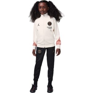 Nike Paris Saint-Germain x Jordan Strike Trainingspak Full-Zip 2024-2025 Kids Gebroken Wit Zwart Roze