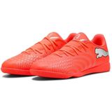 PUMA Future 9 Play Zaalvoetbalschoenen (IN) Felrood Zilver Zwart