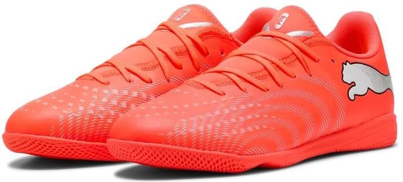 PUMA Future 9 Play Zaalvoetbalschoenen (IN) Felrood Zilver Zwart