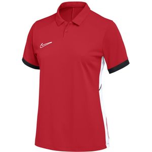Nike - Academy 25 - Polo - Rood Zwart Wit