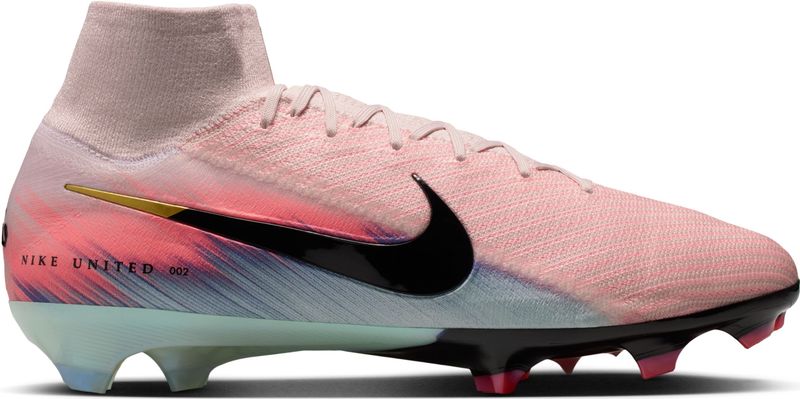 Nike United Mercurial Superfly 10 Elite high-top voetbalschoenen (stevige ondergrond) - Roze