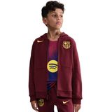 Nike FC Barcelona Club Fleece Vest 2025-2026 Kids Donkerrood Geel