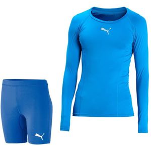 PUMA teamLIGA Baselayer Trainingsset Blauw Blauw