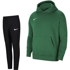 Nike Park 20 Fleece Hoodie Trainingspak Kids Groen Zwart