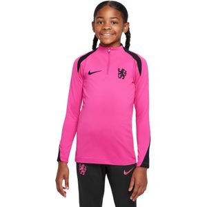 Nike Chelsea Strike Trainingstrui 1/4-Zip 2024-2025 Kids Roze Zwart