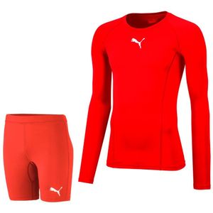 PUMA teamLIGA Baselayer Trainingsset Rood Rood