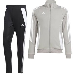 adidas Tiro 24 Trainingspak Kids Grijs Zwart Wit