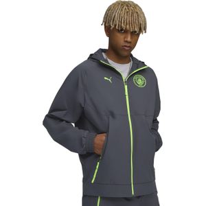 Puma - Manchester City Woven Jack - Blauw - Materiaal: Hoogwaardige stoffen