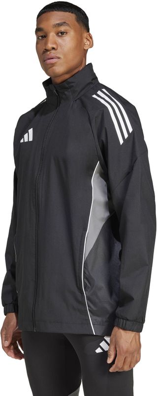 adidas - Tiro 25 Competition - Allweather Jack - Zwart - Grijs