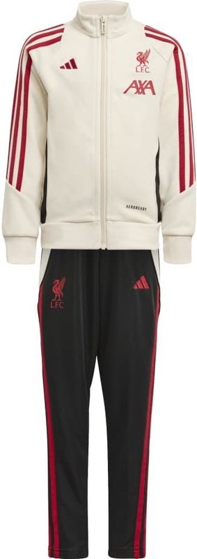 adidas Liverpool Trainingspak Full-Zip 2025-2026 Peuters/Kleuters Wit Zwart Rood