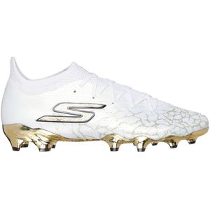 Skechers SKX_1.5 Elite Gras Voetbalschoenen (FG) Wit Goud Zwart