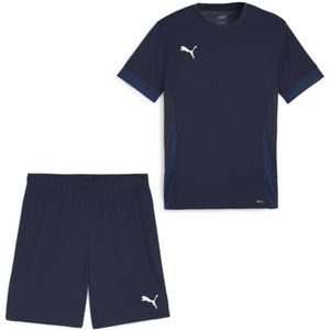 PUMA teamGOAL Matchday Voetbaltenue Kids Donkerblauw Wit