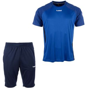 hummel Authentic Trainingsset Kids Blauw Donkerblauw