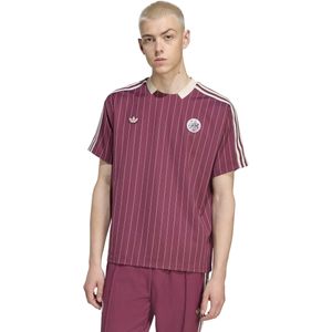 adidas Ajax Terrace Icons T-Shirt Bordeauxrood Beige Blauw