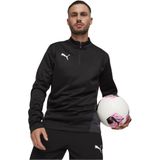 PUMA teamGOAL Trainingstrui 1/4-Zip Zwart Wit Grijs