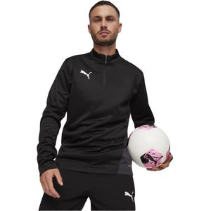 PUMA teamGOAL Trainingstrui 1/4-Zip Zwart Wit Grijs