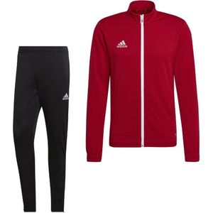 adidas Entrada 22 Full-Zip Trainingspak Rood Zwart Wit