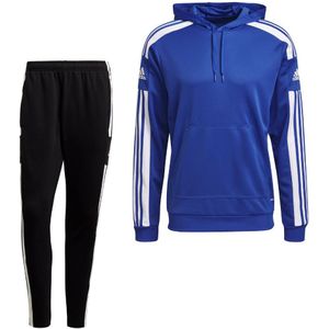 adidas Squadra 21 Hoodie Trainingspak Blauw Zwart