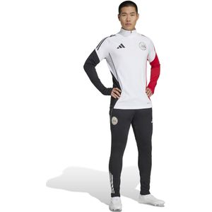adidas Ajax Trainingspak 1/4-Zip 2025-2026 Wit Zwart Rood