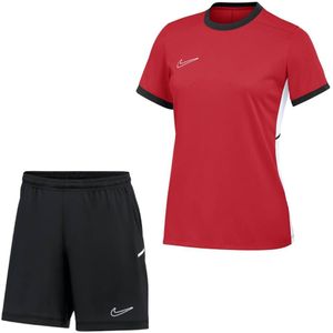 Nike Academy 25 Trainingsset Dames Rood Zwart Wit