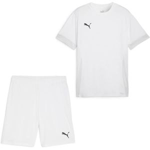 PUMA teamGOAL Matchday Voetbaltenue Kids Wit Zwart