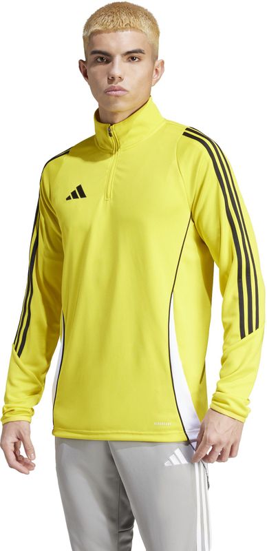 adidas - Tiro 24 - Trainingstrui - Geel Zwart Wit - 1/4-Zip