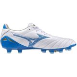 Mizuno Morelia Neo IV Pro Gras Voetbalschoenen (FG) Wit Blauw