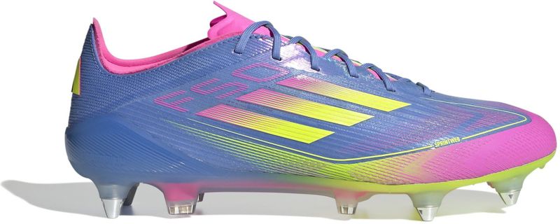 adidas - F50 Elite - Voetbalschoenen - Blauw Neongeel Roze - Synthetisch