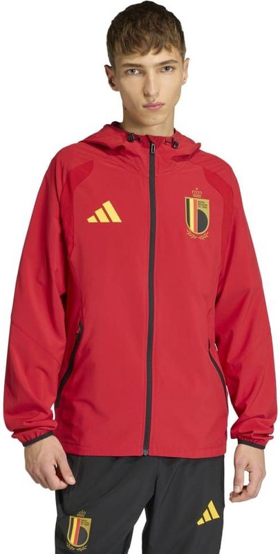 adidas België Tiro Tech Windbreaker 2026-2028 Rood Geel Zwart