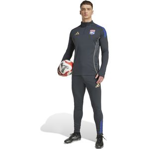 adidas Olympique Lyon Trainingspak 1/4-Zip 2025-2026 Donkergrijs Goud Rood Blauw