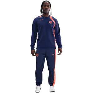 Nike FC Barcelona Total 90 Woven Trainingspak 2025-2026 Donkerblauw Oranje