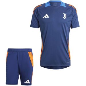 adidas Juventus Trainingsset 2024-2025 Donkerblauw Oranje Wit