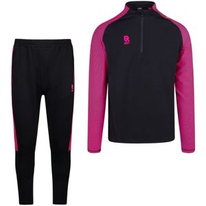 Robey Performance Half-Zip Trainingspak Zwart Neon Roze